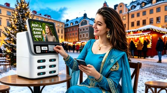 Sweden shared power bank in local restaurant, café, and milk tea shop deployment, Litapower supports stable profitability in high-traffic commercial scenes