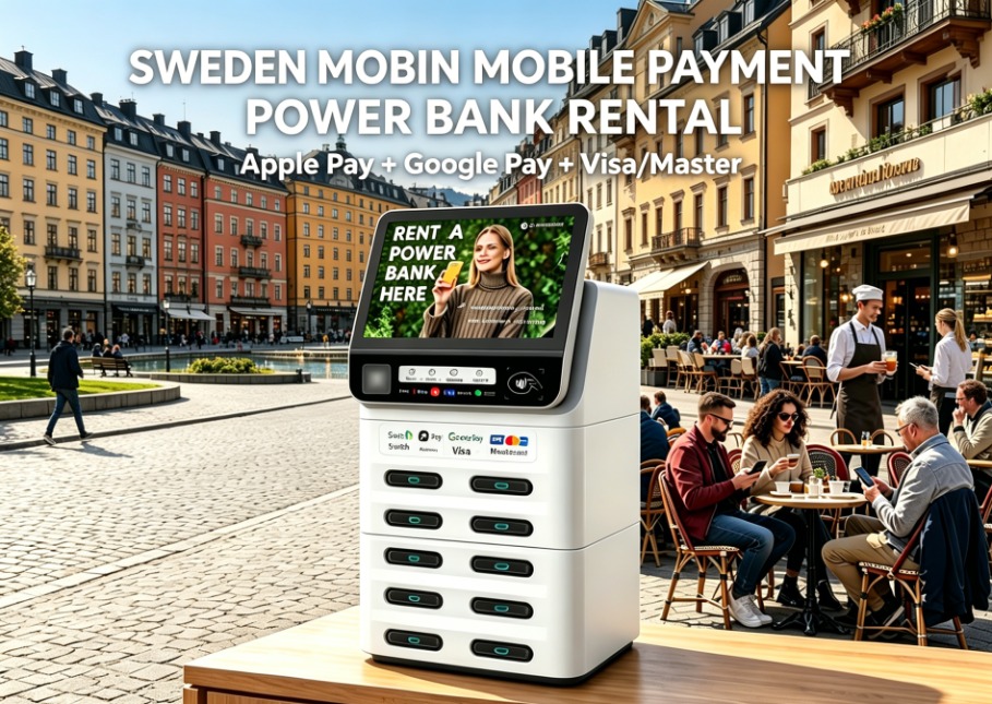 Payment systems in Sweden, Swedish shared power bank mobile payment adaptation.