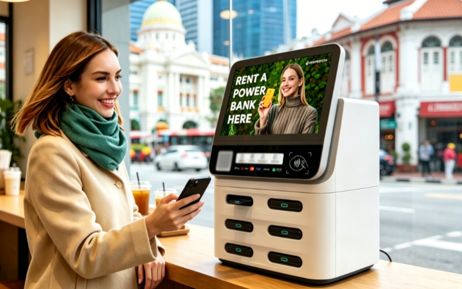 UK POS shared power bank in local restaurant, café, and milk tea shop deployment, Litapower supports stable profitability in high-traffic commercial scenes