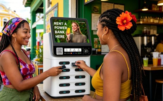 Jamaica POS shares power banks in stores, consistently earning profits in supermarket settings