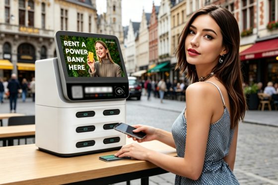 Slovakia POS shared power bank street-side cafés and restaurants, high-traffic deployment, stable revenue generation