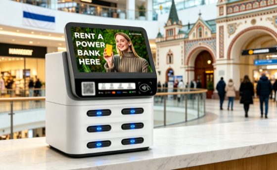Nayax POS shared power bank all-in-one device in Estonia urban high-traffic areas
