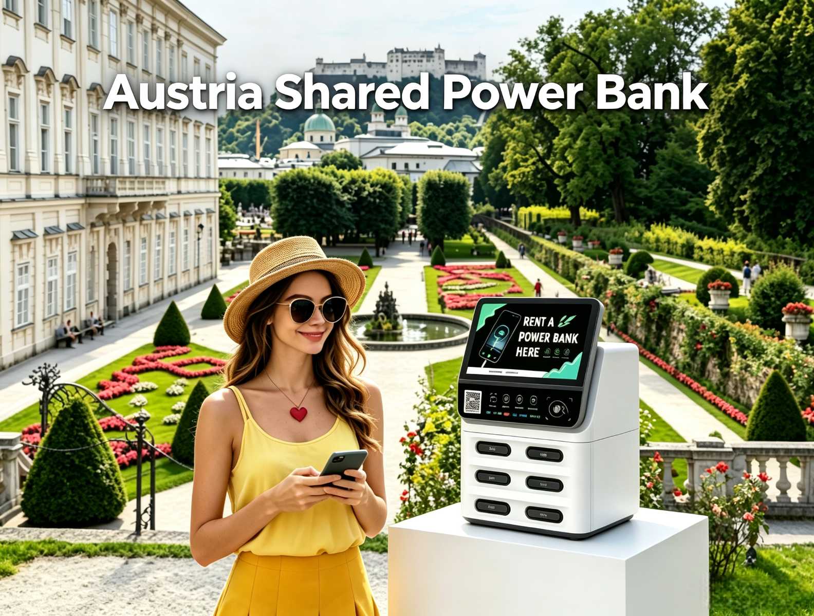 Austria shared power bank blue ocean market, multi-scenario deployment, stable high returns, Litapower overseas shared power bank solution